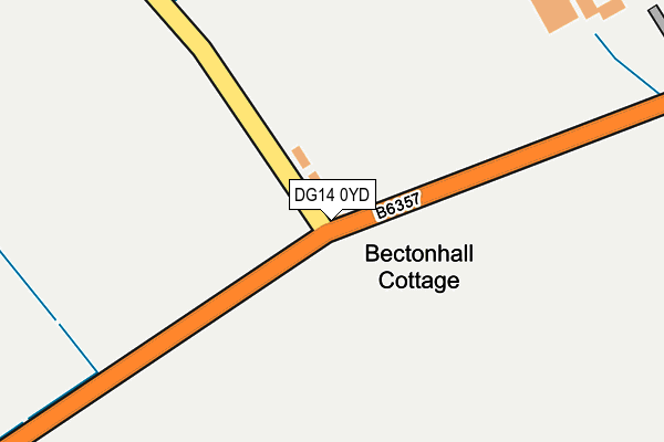 DG14 0YD map - OS OpenMap – Local (Ordnance Survey) DG14 0YD map - OS OpenMap – Local (Ordnance Survey)