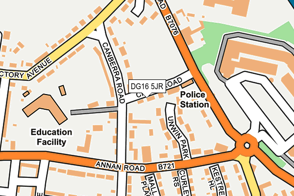 DG16 5JR map - OS OpenMap – Local (Ordnance Survey) DG16 5JR map - OS OpenMap – Local (Ordnance Survey)