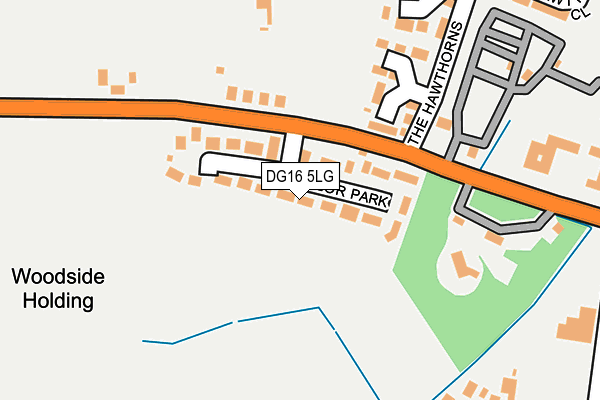 DG16 5LG map - OS OpenMap – Local (Ordnance Survey) DG16 5LG map - OS OpenMap – Local (Ordnance Survey)