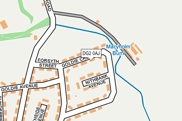 DG2 0AJ map - OS OpenMap – Local (Ordnance Survey) DG2 0AJ map - OS OpenMap – Local (Ordnance Survey)