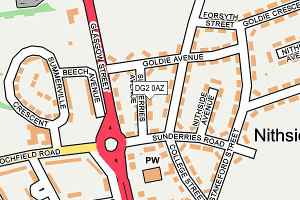 DG2 0AZ map - OS OpenMap – Local (Ordnance Survey) DG2 0AZ map - OS OpenMap – Local (Ordnance Survey)