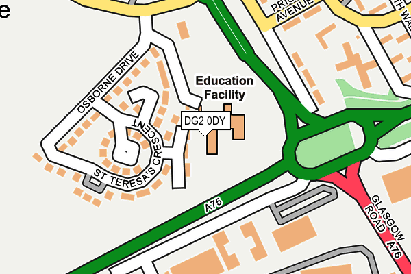 DG2 0DY map - OS OpenMap – Local (Ordnance Survey) DG2 0DY map - OS OpenMap – Local (Ordnance Survey)