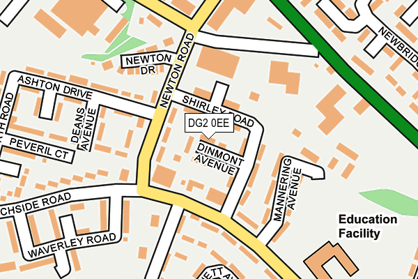 DG2 0EE map - OS OpenMap – Local (Ordnance Survey) DG2 0EE map - OS OpenMap – Local (Ordnance Survey)