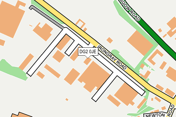 DG2 0JE map - OS OpenMap – Local (Ordnance Survey)
