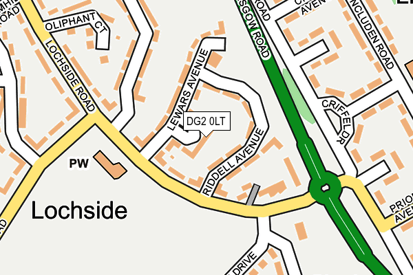 DG2 0LT map - OS OpenMap – Local (Ordnance Survey)
