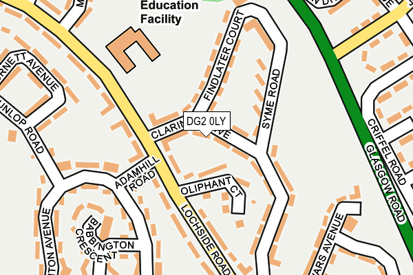 DG2 0LY map - OS OpenMap – Local (Ordnance Survey) DG2 0LY map - OS OpenMap – Local (Ordnance Survey)