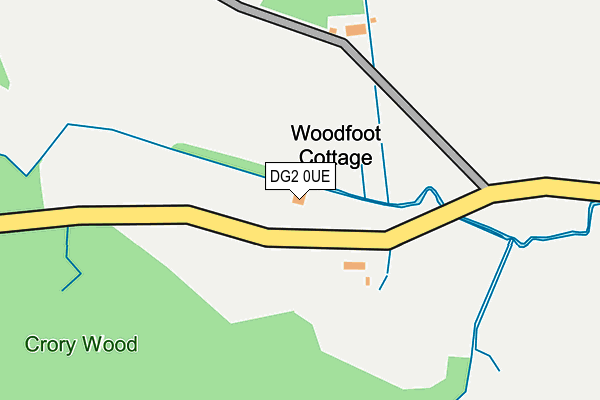 DG2 0UE map - OS OpenMap – Local (Ordnance Survey) DG2 0UE map - OS OpenMap – Local (Ordnance Survey)