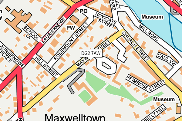 DG2 7AW map - OS OpenMap – Local (Ordnance Survey) DG2 7AW map - OS OpenMap – Local (Ordnance Survey)