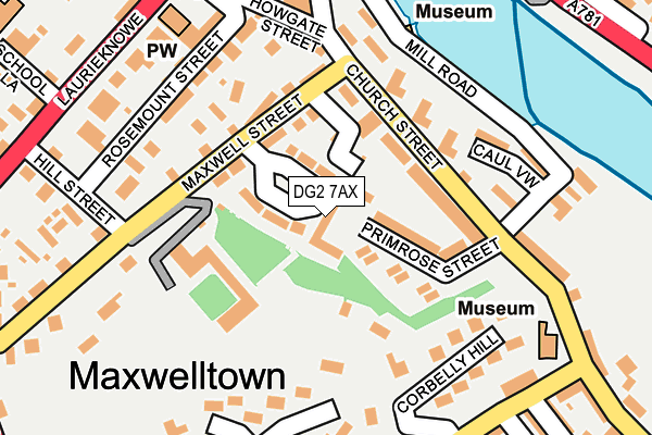 DG2 7AX map - OS OpenMap – Local (Ordnance Survey) DG2 7AX map - OS OpenMap – Local (Ordnance Survey)