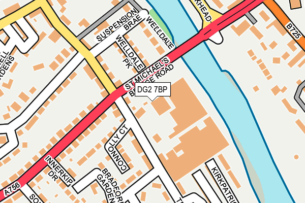 DG2 7BP map - OS OpenMap – Local (Ordnance Survey)