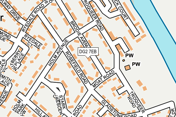 DG2 7EB map - OS OpenMap – Local (Ordnance Survey) DG2 7EB map - OS OpenMap – Local (Ordnance Survey)