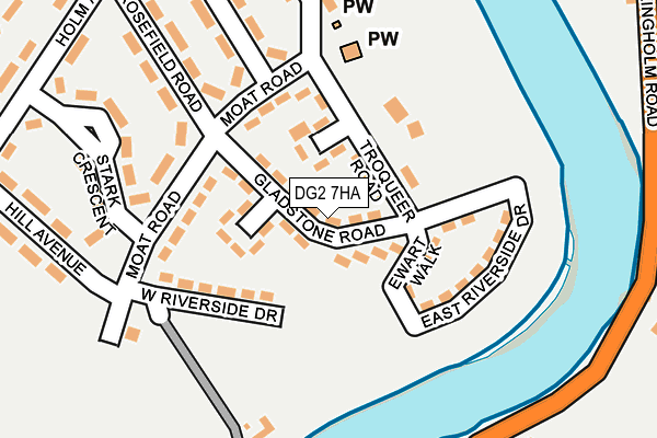 DG2 7HA map - OS OpenMap – Local (Ordnance Survey) DG2 7HA map - OS OpenMap – Local (Ordnance Survey)