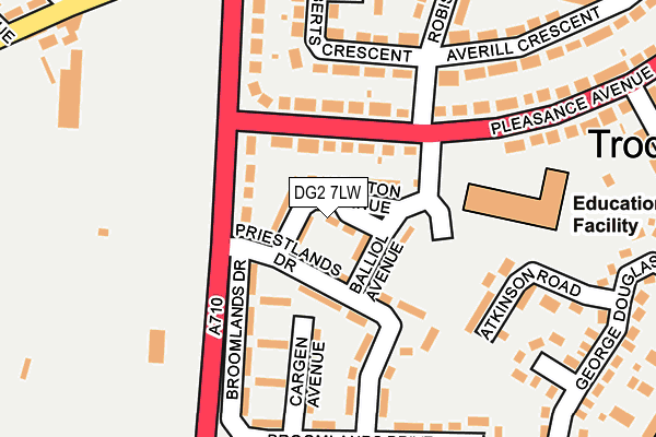 DG2 7LW map - OS OpenMap – Local (Ordnance Survey) DG2 7LW map - OS OpenMap – Local (Ordnance Survey)
