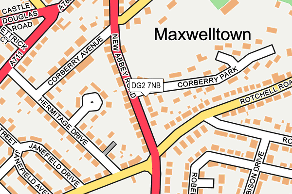 DG2 7NB map - OS OpenMap – Local (Ordnance Survey)