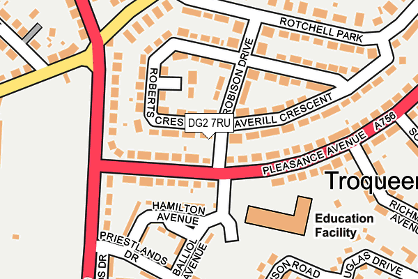 DG2 7RU map - OS OpenMap – Local (Ordnance Survey) DG2 7RU map - OS OpenMap – Local (Ordnance Survey)