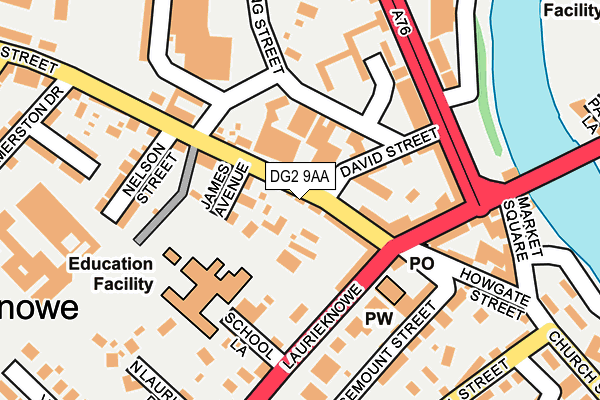 DG2 9AA map - OS OpenMap – Local (Ordnance Survey) DG2 9AA map - OS OpenMap – Local (Ordnance Survey)