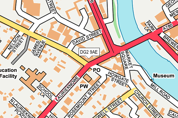 DG2 9AE map - OS OpenMap – Local (Ordnance Survey) DG2 9AE map - OS OpenMap – Local (Ordnance Survey)