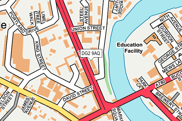 DG2 9AQ map - OS OpenMap – Local (Ordnance Survey) DG2 9AQ map - OS OpenMap – Local (Ordnance Survey)