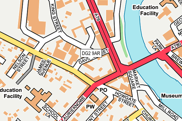 DG2 9AR map - OS OpenMap – Local (Ordnance Survey) DG2 9AR map - OS OpenMap – Local (Ordnance Survey)