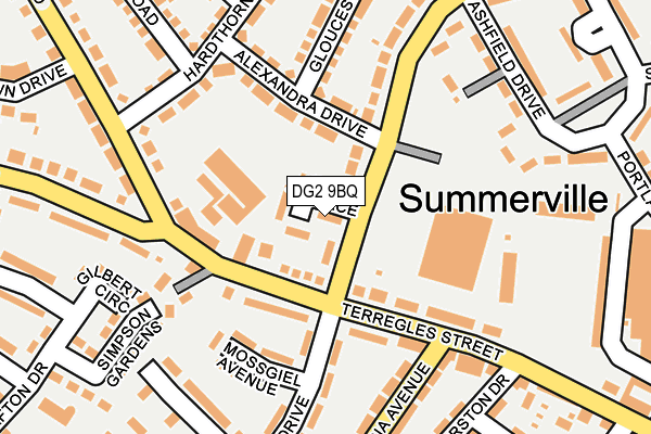 DG2 9BQ map - OS OpenMap – Local (Ordnance Survey) DG2 9BQ map - OS OpenMap – Local (Ordnance Survey)