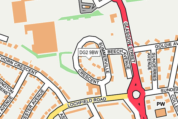 DG2 9BW map - OS OpenMap – Local (Ordnance Survey) DG2 9BW map - OS OpenMap – Local (Ordnance Survey)