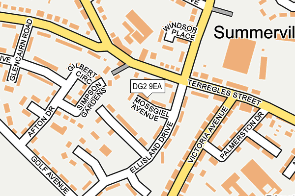 DG2 9EA map - OS OpenMap – Local (Ordnance Survey) DG2 9EA map - OS OpenMap – Local (Ordnance Survey)