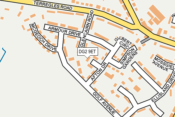 DG2 9ET map - OS OpenMap – Local (Ordnance Survey) DG2 9ET map - OS OpenMap – Local (Ordnance Survey)