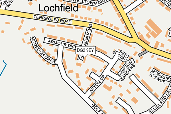 DG2 9EY map - OS OpenMap – Local (Ordnance Survey) DG2 9EY map - OS OpenMap – Local (Ordnance Survey)