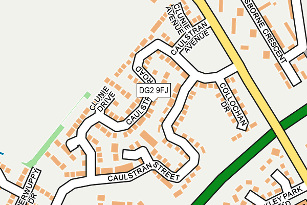 DG2 9FJ map - OS OpenMap – Local (Ordnance Survey) DG2 9FJ map - OS OpenMap – Local (Ordnance Survey)