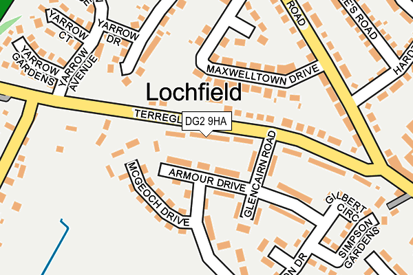 DG2 9HA map - OS OpenMap – Local (Ordnance Survey) DG2 9HA map - OS OpenMap – Local (Ordnance Survey)