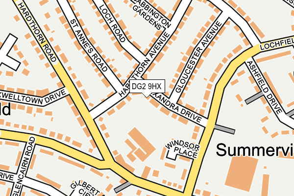 DG2 9HX map - OS OpenMap – Local (Ordnance Survey) DG2 9HX map - OS OpenMap – Local (Ordnance Survey)