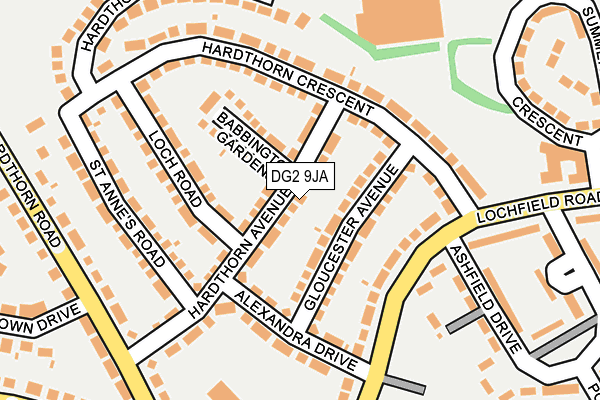 DG2 9JA map - OS OpenMap – Local (Ordnance Survey) DG2 9JA map - OS OpenMap – Local (Ordnance Survey)