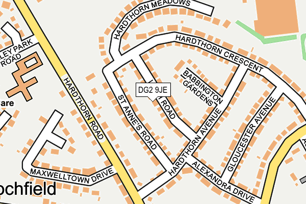 DG2 9JE map - OS OpenMap – Local (Ordnance Survey) DG2 9JE map - OS OpenMap – Local (Ordnance Survey)