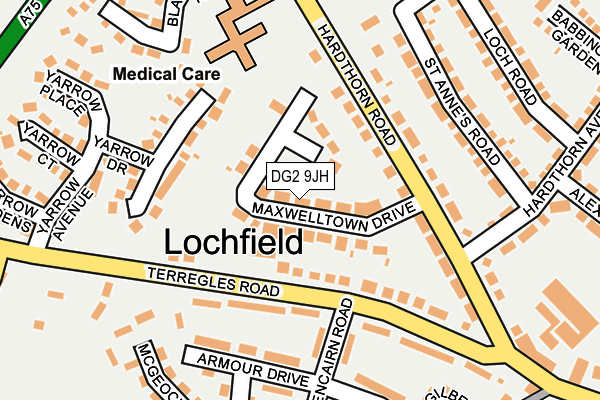 DG2 9JH map - OS OpenMap – Local (Ordnance Survey) DG2 9JH map - OS OpenMap – Local (Ordnance Survey)
