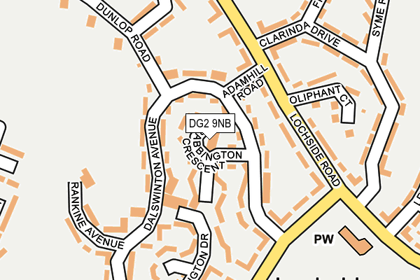 DG2 9NB map - OS OpenMap – Local (Ordnance Survey) DG2 9NB map - OS OpenMap – Local (Ordnance Survey)