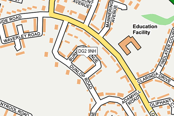 DG2 9NH map - OS OpenMap – Local (Ordnance Survey) DG2 9NH map - OS OpenMap – Local (Ordnance Survey)