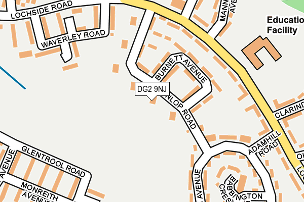 DG2 9NJ map - OS OpenMap – Local (Ordnance Survey) DG2 9NJ map - OS OpenMap – Local (Ordnance Survey)