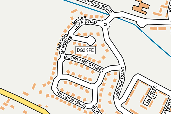 DG2 9PE map - OS OpenMap – Local (Ordnance Survey) DG2 9PE map - OS OpenMap – Local (Ordnance Survey)