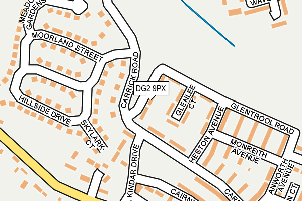 DG2 9PX map - OS OpenMap – Local (Ordnance Survey) DG2 9PX map - OS OpenMap – Local (Ordnance Survey)