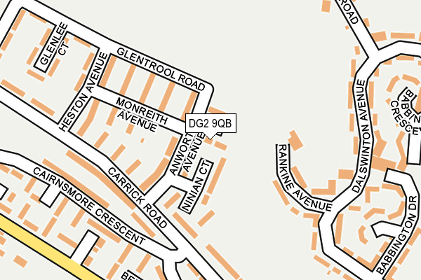 DG2 9QB map - OS OpenMap – Local (Ordnance Survey) DG2 9QB map - OS OpenMap – Local (Ordnance Survey)