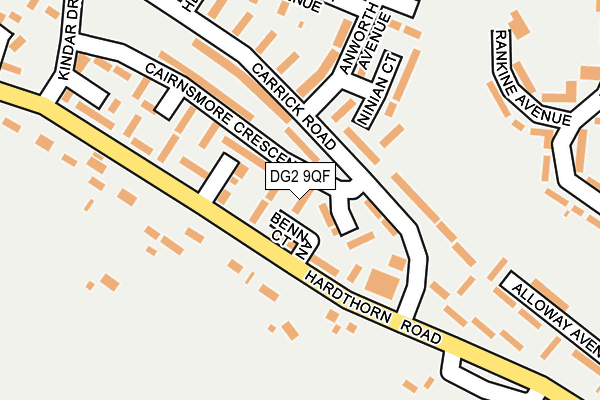DG2 9QF map - OS OpenMap – Local (Ordnance Survey) DG2 9QF map - OS OpenMap – Local (Ordnance Survey)