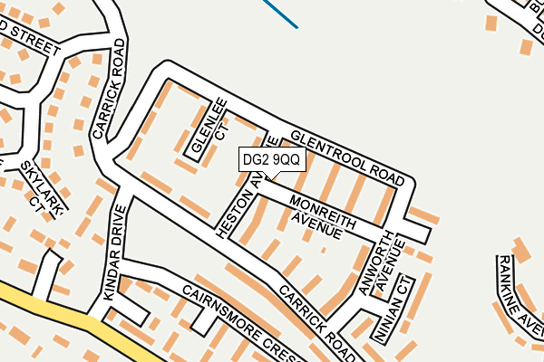 DG2 9QQ map - OS OpenMap – Local (Ordnance Survey) DG2 9QQ map - OS OpenMap – Local (Ordnance Survey)