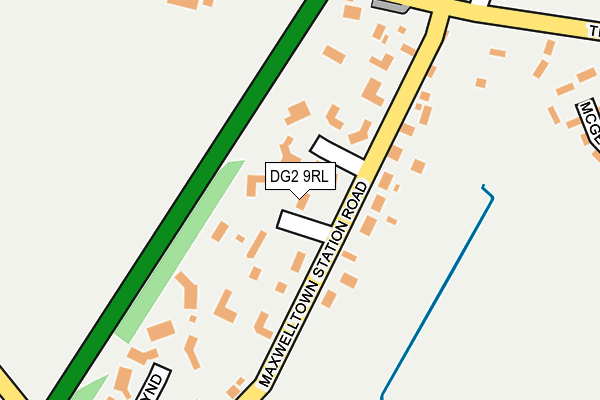 DG2 9RL map - OS OpenMap – Local (Ordnance Survey)