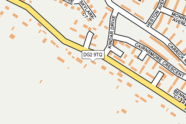 DG2 9TQ map - OS OpenMap – Local (Ordnance Survey) DG2 9TQ map - OS OpenMap – Local (Ordnance Survey)