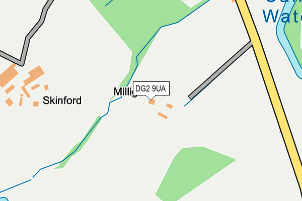 DG2 9UA map - OS OpenMap – Local (Ordnance Survey) DG2 9UA map - OS OpenMap – Local (Ordnance Survey)