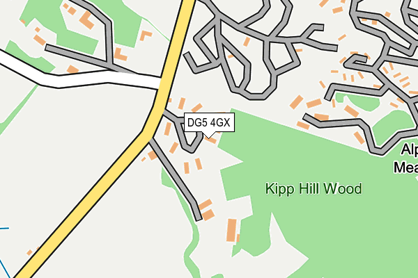 DG5 4GX map - OS OpenMap – Local (Ordnance Survey) DG5 4GX map - OS OpenMap – Local (Ordnance Survey)