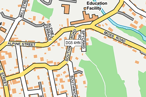 DG5 4HN map - OS OpenMap – Local (Ordnance Survey) DG5 4HN map - OS OpenMap – Local (Ordnance Survey)