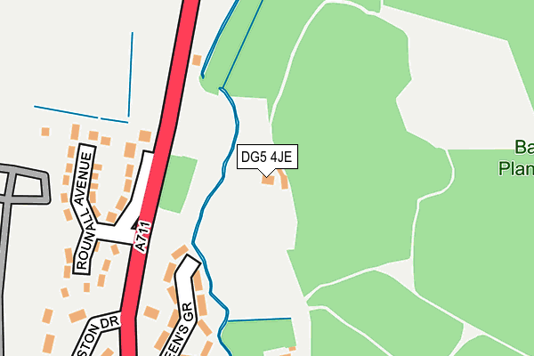 DG5 4JE map - OS OpenMap – Local (Ordnance Survey) DG5 4JE map - OS OpenMap – Local (Ordnance Survey)