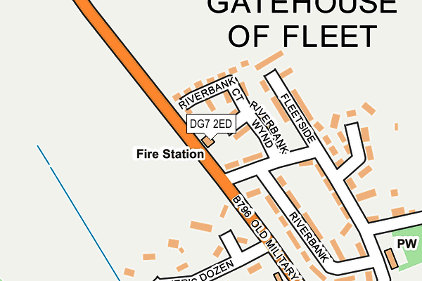 DG7 2ED map - OS OpenMap – Local (Ordnance Survey)