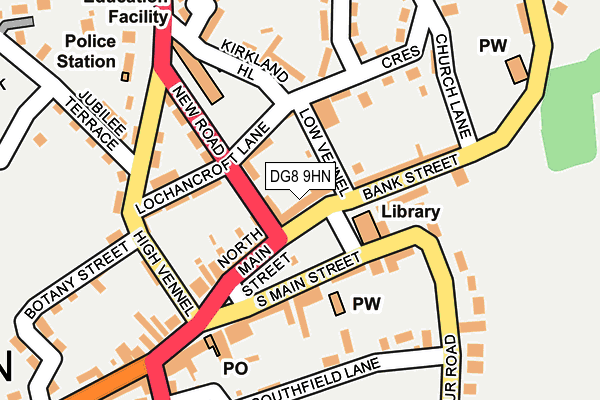 DG8 9HN map - OS OpenMap – Local (Ordnance Survey) DG8 9HN map - OS OpenMap – Local (Ordnance Survey)